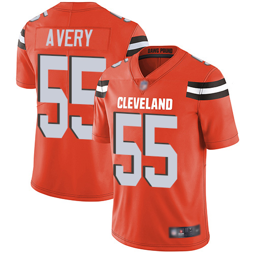 Cleveland Browns Genard Avery Men Orange Limited Jersey 55 NFL Football Alternate Vapor Untouchable